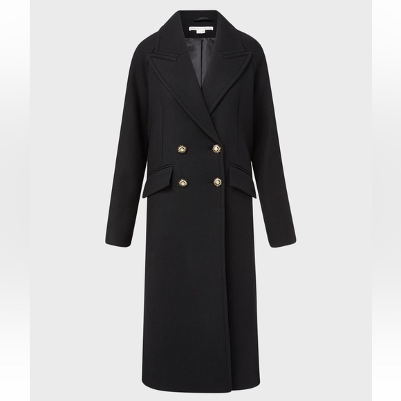 Veronica Beard Frattini Dickey Removable Tie Belt Wool Blended Coat,Black, S,NWT - Picture 8 of 8